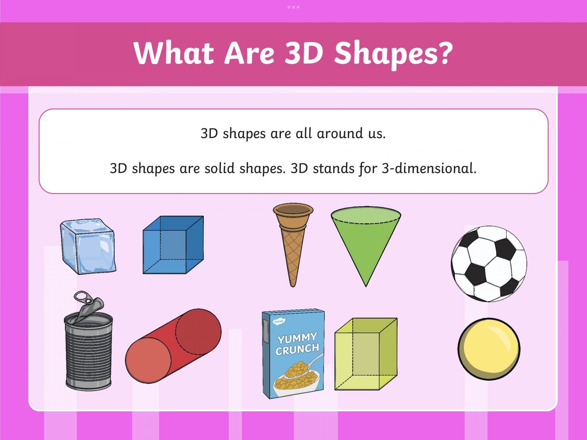 2D And 3D Shapes Broad Heath Primary School