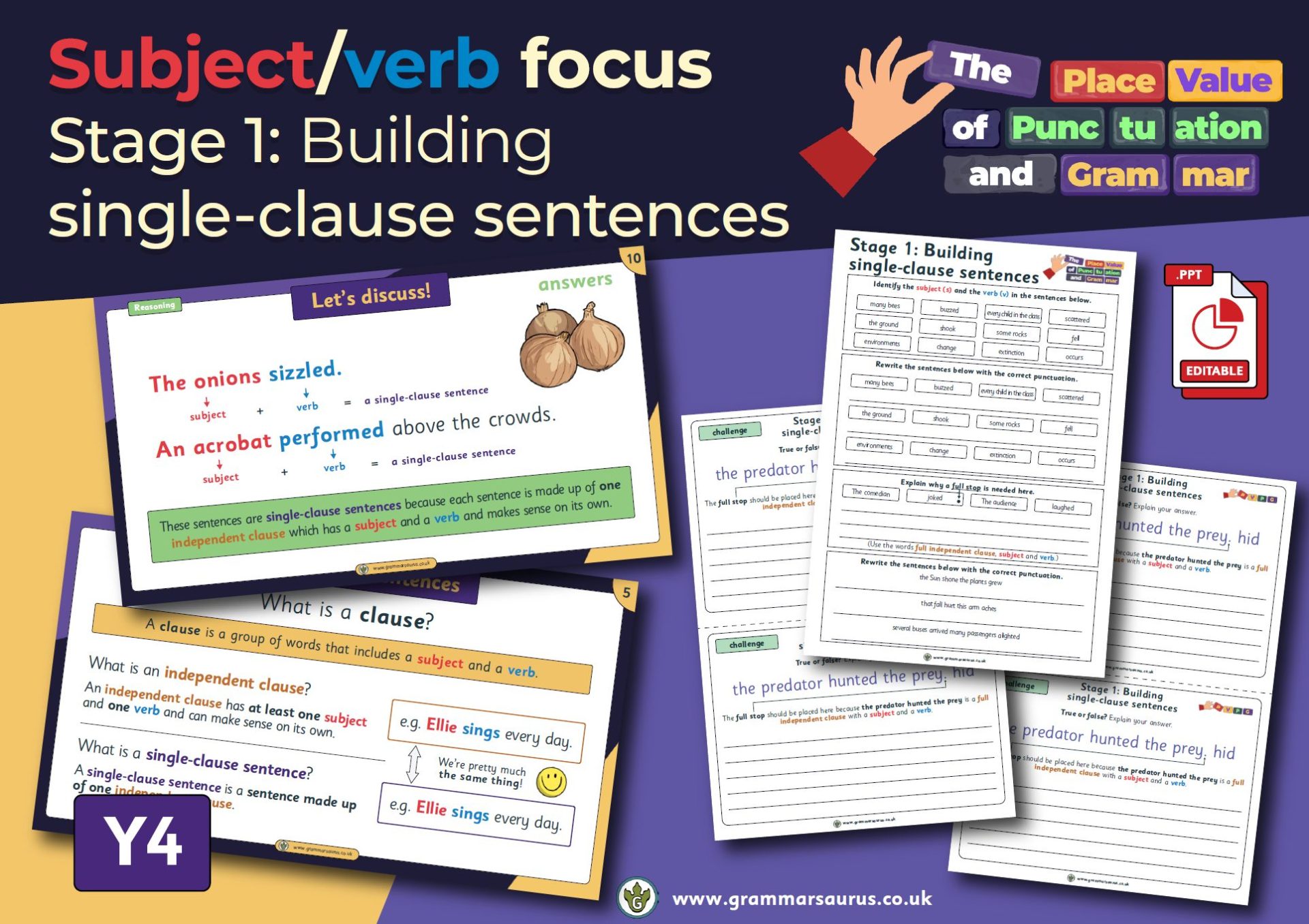 PVPG Co-ordinating Conjunctions in 4 White